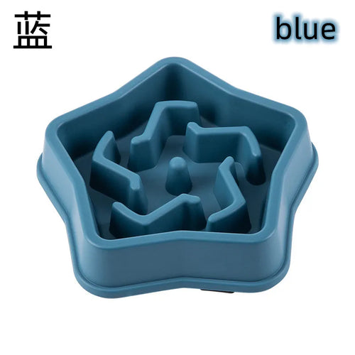 Anti-Choking Slow Feeder Dog Bowl - Non-Slip Plastic Maze Bowl