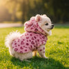 Fashion Leopard Print Dog Clothes Warm Fleece Thickened Dog Coat Jacket Teddy Pet Padded Coat Cat