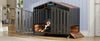 Heavy Duty Dog Crate Furniture with Wheels for Large Dogs