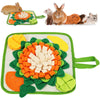 Rabbit Foraging Mat Small Animal Feeding Toy for Hedgehogs Guinea Pigs Chinchilla Snuffle Mat Small Pet Bunny Blanket