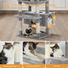 Pequlti 72 Multi-Level Cat Tree Tower with Condo & Hammock