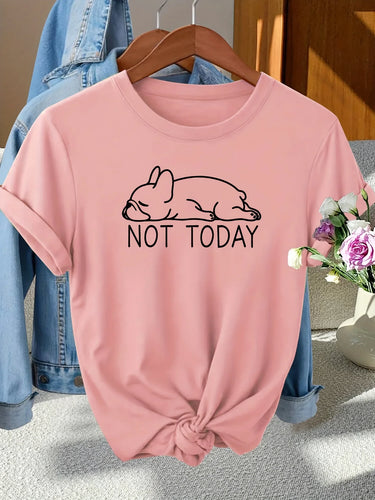 French Bulldog Print T-shirt Women's Harajuku Short Sleeve Casual Women's T-shirt Clothing Street Tops Tees Aesthetic Clothes