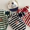 Black Striped Pet Dog Clothes Summer Cartoon Teddy T-shirt Yorkshire Two Leg Clothes Small Dog Soft Pullover