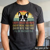 Boston Terrier Dog Every Snack You Make Summer Vintage Graphic Men T-Shirt Dog Lovers Tees Retro Dog Graphic Print Clothes