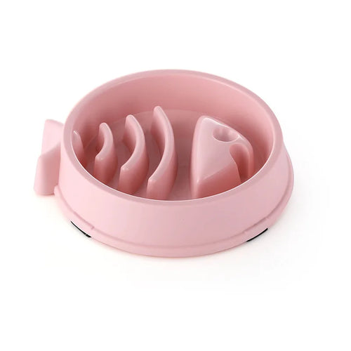 Anti-Choking Slow Feeder Dog Bowl - Non-Slip Plastic Maze Bowl