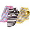 Dog Shirts Cotton Striped Puppy Sleeveless T-Shirts Spring Autumn Clothes for Small Dogs, Soft Breathable Stretchable Doggy Tee