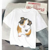 Women’s Funny T Shirt Guinea Pig Summer Short Sleeves 2025 Harajuku Kawaii Animals  T-Shirt Female Fashion Tops Graphic T Shirts