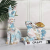 Shunmaii Lifelike Resin Rabbit Statue - Easter Bunny Ornament