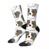 Men Socks Australian Shepherd Stockings Autumn Novelty Comfortable Socks Graphic Running Anti Slip Socks