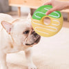 Dog Squeak Chew Toy - Plush Donut Burger Ice Cream Style