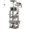 Pequlti 72 Multi-Level Cat Tree Tower with Condo & Hammock