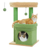 PEQULTI Cat Tree Tower with Condo and Sisal Scratching Posts