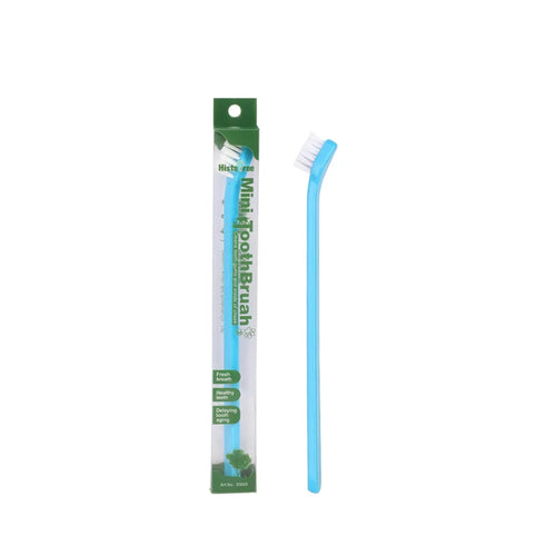 Vet Recommended Dog/Cat Toothbrush - Micro Head Teeth Cleaning Tool for Small Mouth Dogs Cats, 360° Gum Care Pet Dental Kit
