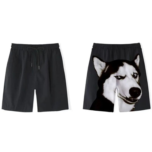 Gold Retriever Printed Shorts Men's Casual Fashion Sports Beach Pants mid Waist Loose Fit Breathable Youth Summer Leisure