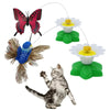 Cat Toys Rotating Electric Flying Butterfly Flying Bird Automatic Cat Teaser Toy Intelligent Training Fun Plaything Pet Supplies
