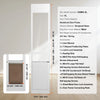 SucceBuy Sliding Glass Pet Door - Adjustable 76-81 Aluminum Frame