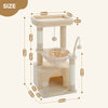 Pequlti Multi-Level Cat Tree Tower with Condo and Hammock