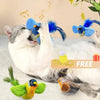 Indoor Interactive Birds Toy for Cat Chasing Teasing Toy Sounding Catnip Cat Teaser Toy Self-hilarity Wall Hanging Birds Cat Toy