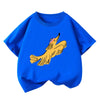 Boys Sun Flower T-shirts 2025 Summer Dog Tees for Kids Short-sleeve Girls Tops Cotton Children Shirts Baby Boys T Shirt