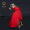 Colorful Dog Hoodie with Pocket & Leather Patch — Cozy Pet Hoodie
