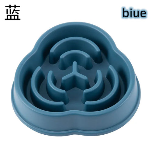 Anti-Choking Slow Feeder Dog Bowl - Non-Slip Plastic Maze Bowl