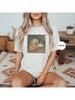 Summer Women's T-shirt, Funny Golden Retriever Drinking Beer T-shirt Printed T-shirt