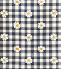 Black Check with Daisies Bandana