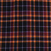 Black Dark Purple Orange and Light Purple Paid Flannel