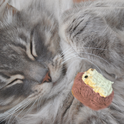 Handmade Catnip Toy | Harold the Hedgehog – A Chunkle Puff Infused with Miracle Nip Botanicals