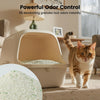 1 Nomipaw Cassava Cat Litter | Clumping, Odor Control, Ultra Absorbent and Fast Drying, Plant-Based Natural, Low Tracking, Unsce