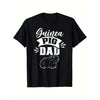 Guinea Pig Dad Graphic T-Shirt Men Casual Cotton Short Sleeve Crew Neck Tee Daily Wear