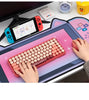 Big Mouse Pad Cute Cat Ears Desk Pad Thicken Computer Games Non-slip Pink Girl Cartoon Super Cute For Girl Game Boy 80CM*40CM