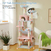 Pequlti 72 Multi-Level Cat Tree Tower with Condo & Hammock