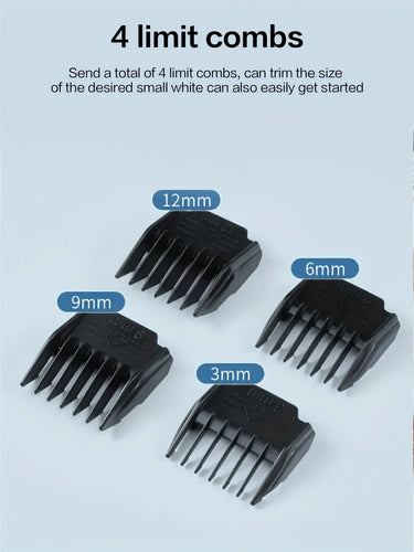 USB Rechargeable Pet Grooming Kit - Low Noise Dog Hair Trimmer