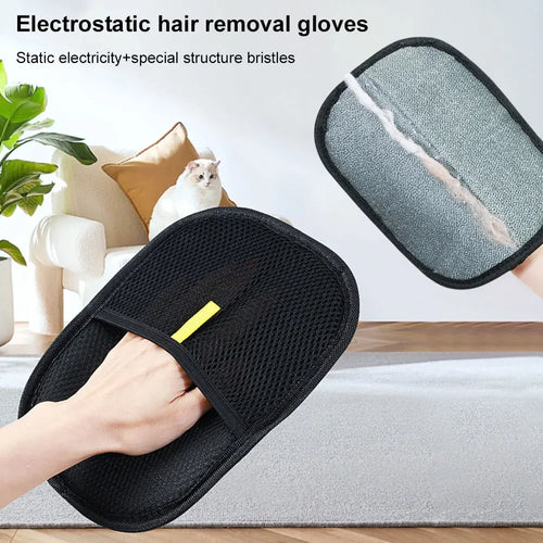 Alloet Double-Sided Pet Hair Remover Mitts for Cats and Dogs