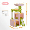 Pequlti 104cm Multi-Level Cat Tree with 2 Condos - Wood