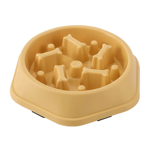 Anti-Choking Slow Feeder Dog Bowl - Non-Slip Plastic Maze Bowl