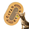 Double-Sided Corrugated Cat Scratching Board - Brown Cardboard Toy