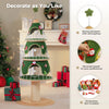 PAWZ Road Christmas Cat Tree Tower - 3 Condos Green/White 135cm