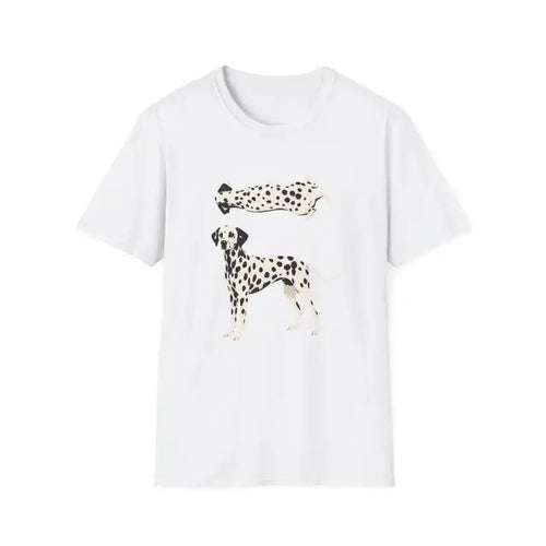 Spotted Dog T shirt personality Clothes Year round clothing Oversized Couples Unisex Y2k Short Sleeves Classic Casual soft tees