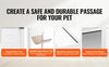 SucceBuy Sliding Glass Pet Door - Adjustable 76-81 Aluminum Frame