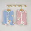 Teddy Backless Four-Legged Sweatshirt Pet Winter Warmth Pyjamas Small Dog Litter Bear Pattern Jumpsuits Clothes