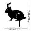 Rabbit Art Sculpture – Hollow Wrought Iron Figurines, Dust Proof and Realistic Rabbit/Squirrel for Garden, Home, and Yard