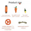 Toys for Rabbits Pets Pet Rabbit Guinea Pig Dragon Cat Fun Toy Hamster Rabbit Rabbit Tooth Grinding Set Pet Tooth Grinding Snack