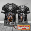 Personalized Name Rottweiler Never Walk Alone 3D Printed Men's T-Shirt Summer Casual Unisex Tee shirt Gift For Dog Lovers TTD21