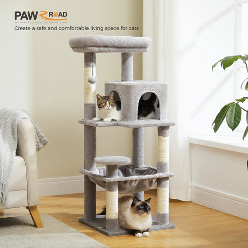 Petepela 5-Level Cat Tree Tower with Hammock and Condo