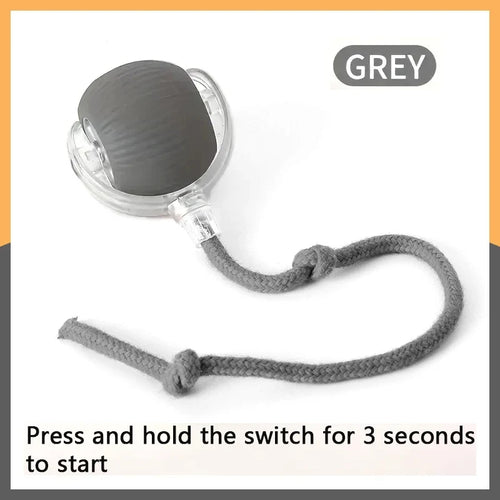 Automatic Smart Cat Toy Ball Interactive Electric Rolling Teaser USB Rechargeable Moving Bouncing Ball for Kittens Birthday Gift