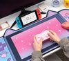 Big Mouse Pad Cute Cat Ears Desk Pad Thicken Computer Games Non-slip Pink Girl Cartoon Super Cute For Girl Game Boy 80CM*40CM