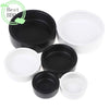 (BBQ4)Reptile Food Bowl Anti-Escape Ceramic Feeder Dish Black Reptile Water Bowl For Hermit Crab Gecko Chameleon Corn Snake