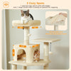 PAWZ Road Large Cat Tree Tower - 72 Multi-Level with Condo Grey